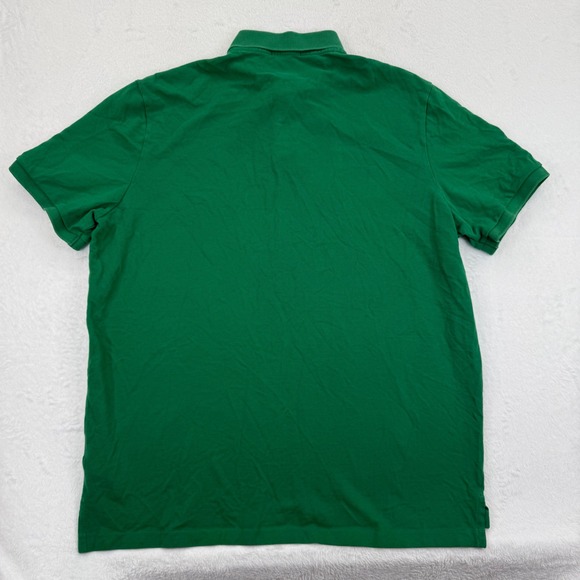 Polo Ralph Lauren Classic Fit Green Polo spellout Shirt Colorful Logo Mens XL - Picture 10 of 11